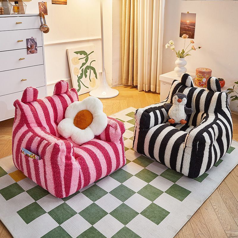Internet Celebrity Lazy Sofa Children's Sofa Pet Sofa Reading Corner Mini Sofa Cute Cartoon Striped Small Sofa Internet Celebrity Lazy Sofa Children's Sofa Pet Sofa Reading Corner Mini Sofa Cute Cartoon Striped Small Sofa