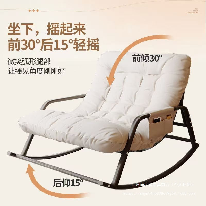 Double Rocking Chair Extra-large Widened Lazy Chair Adult Balcony Home Technology Fabric Rocking Recliner Sitting And Lying Double Rocking Chair Extra-large Widened Lazy Chair Adult Balcony Home Technology Fabric Rocking Recliner Sitting And Lying