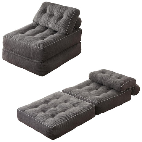 Cross-border Custom Corduroy Compressed Tatami Sofa Bed Small Apartment Changeable Modular Sofa Living Room Bedroom Lazy