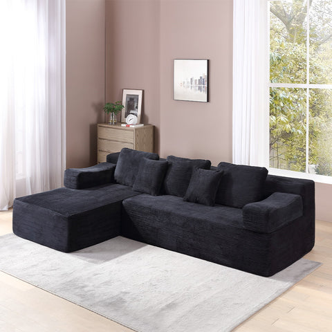 Foreign Trade Italian High Density Sponge Compression Sofa Small Apartment Combination Lazy Concubine Sofa Bed Living Room Sofa