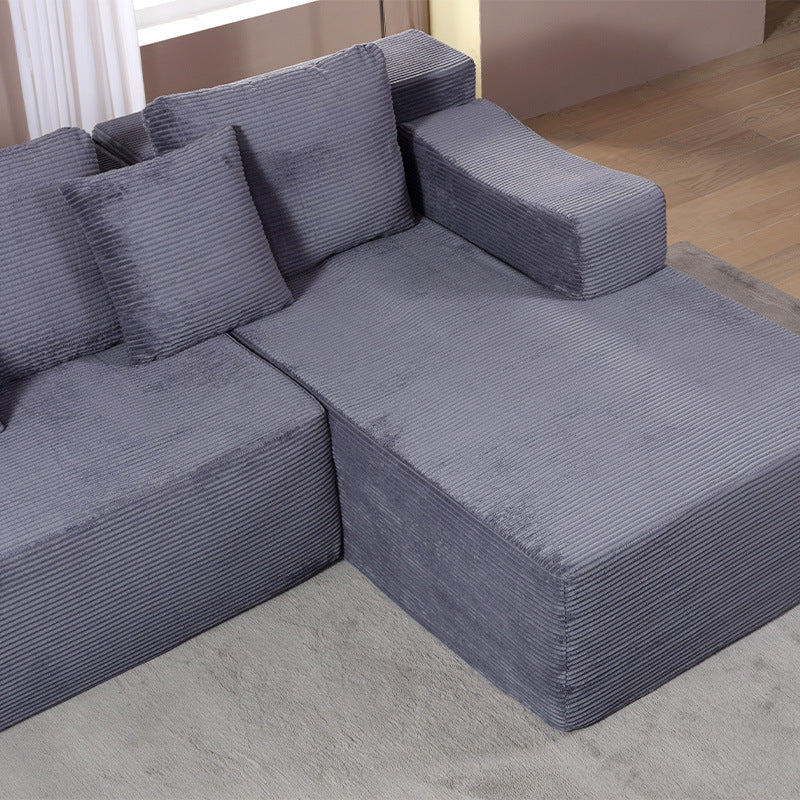 Foreign Trade Italian High Density Sponge Compression Sofa Small Apartment Combination Lazy Concubine Sofa Bed Living Room Sofa