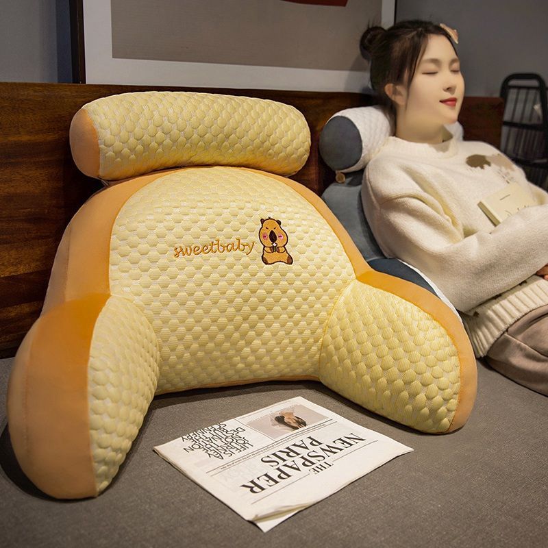 Ice Bean Bedside Cushion Office Waist Protection Waist Sleeping Pillow Sofa Cushion Lunch Break Sleeping Pillow Dormitory Pillow