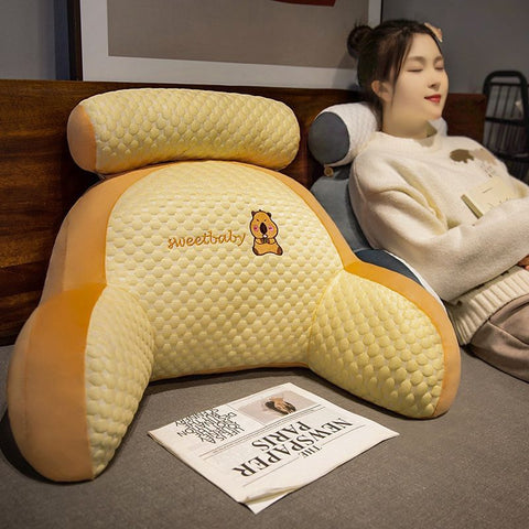 Ice Bean Bedside Cushion Office Waist Protection Waist Sleeping Pillow Sofa Cushion Lunch Break Sleeping Pillow Dormitory Pillow