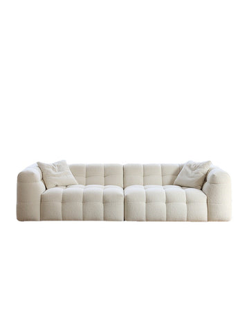 French Cream Style Cotton Candy Fabric Sofa Nordic Style Cashmere BOB Bread Sofa B & B Living Room