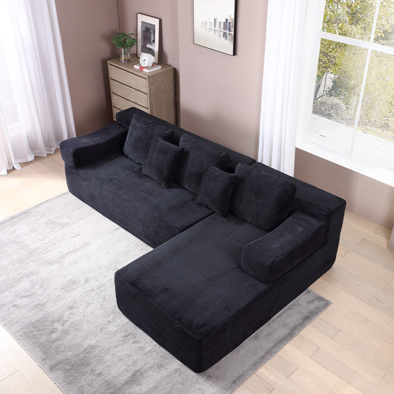 Foreign Trade Italian High Density Sponge Compression Sofa Small Apartment Combination Lazy Concubine Sofa Bed Living Room Sofa